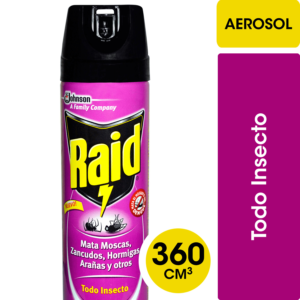Insecticida, Aerosol, Todo, Insecto, 360 Cc, Raid