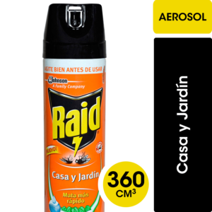 Insecticida, Aerosol, Casa Y Jardín, 360 Cc, Raid